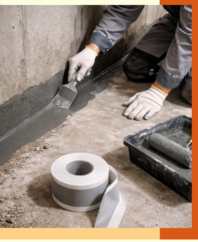 Гидроизоляция швов и герметизация стыков в Первоуральске от 1287 руб. | ТепломастерПрв