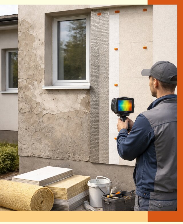 Тепловизионное обследование фасада в Первоуральске от 4632 руб. под ключ | ТепломастерПрв