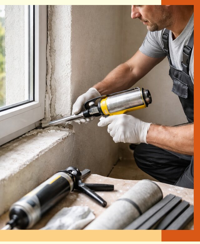 Герметизация стыков и примыканий в Первоуральске от 1235 руб. под ключ | ТепломастерПрв