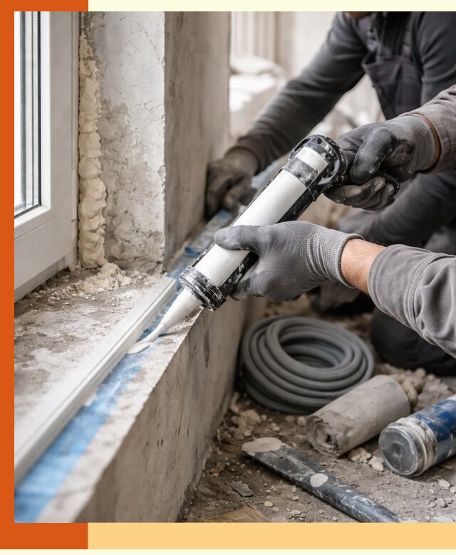 Герметизация стыков и примыканий зданий в Первоуральске